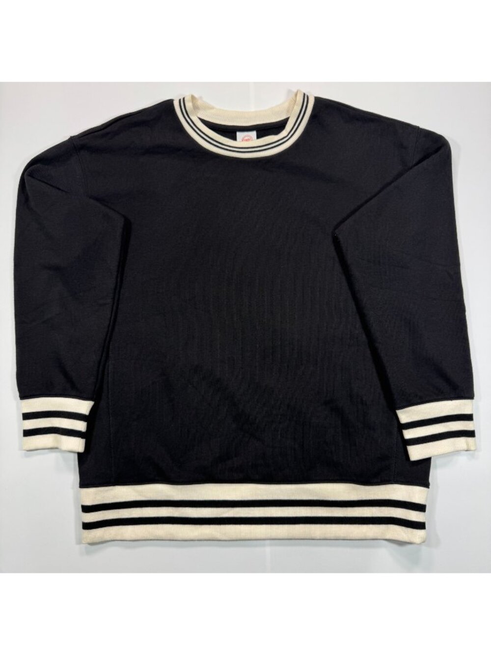Wonder Nation Sweatshirt Girls L Black Cotton Fleece Performance Activewear